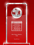 ИнстаСпот – World Finance Awards тұжырымы бойынша 2010 ж. Азияның үздік брокері